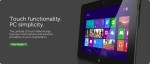 Ad for Dell's Latitude 10 Essentials tablet running Windows 8.click to enlarge