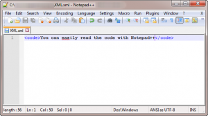 Notepad++ Windows FOSS text editor.