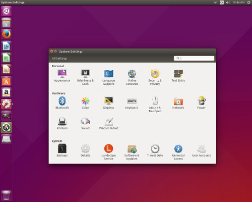 Ubuntu Settings 15.04