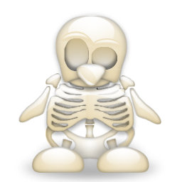 Tux skeleton