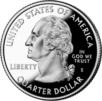 U.S. quarter coin