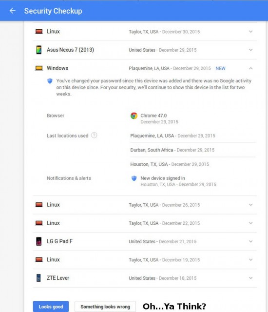 Gmail activity