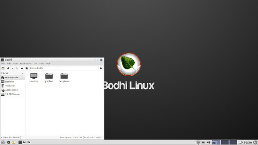 Bodhi Linux PCManFM