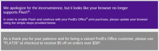 FedEx Office Flash screenshot