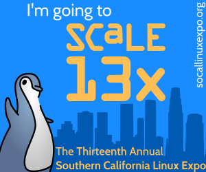 I'm going to SCALE 13x