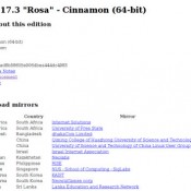 Linux Mint compromised download page