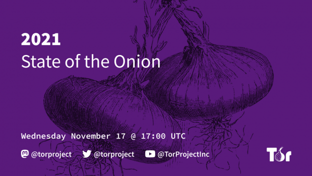 State of the Onion 2021 slide with logo