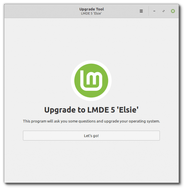 Linux Mint LMDE update tool