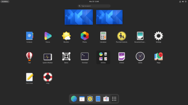 Gnome 43 screenshot