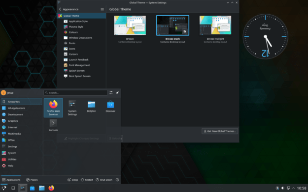 KDE screenshot.