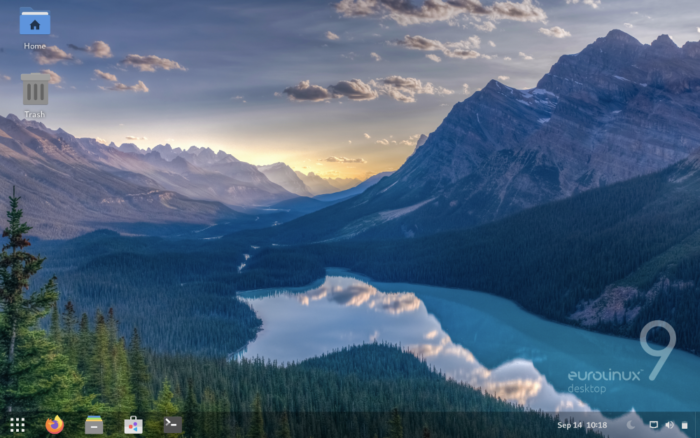 Screenshot EuroLinux home screen