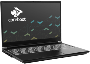 Angled look at Serval WS from System76 showing some of laptop's ports