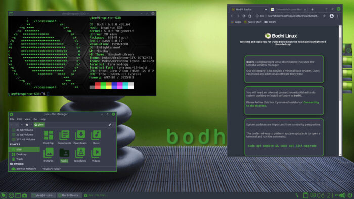 Bodhi Linux screenshot