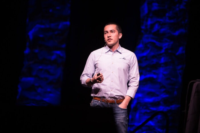 Mitchell Hashimoto, founder of HashiCorp, creator of Vagrant, Packer, Consul, Terraform, Vault, Nomad, Waypoint, and more, at All Things Open 2016.