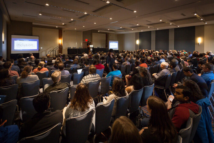 A look at the audience at All Things Open's first ever special "Inclusion" workshop held on the new special registration day on the day before the actual conference.