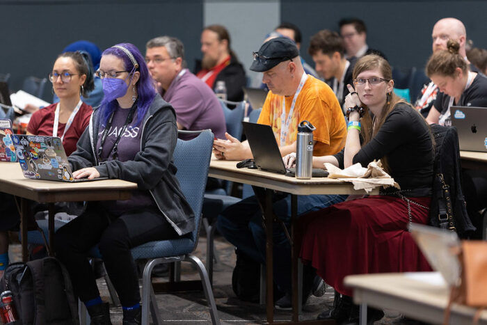 A look at the audience at the Community Leadership Summit, which took up the second day of All Things Open 2022's four days.