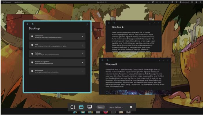 Cosmic Desktop Screenshots Tool