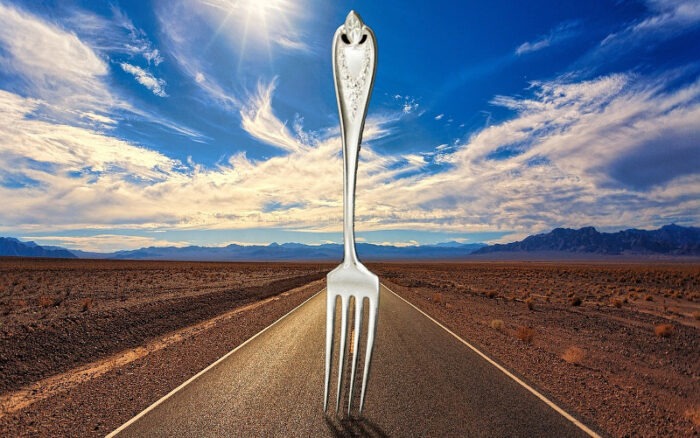 fork in the road.