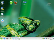 SUSE Linux 10.0 with the default KDE 3.4 desktop