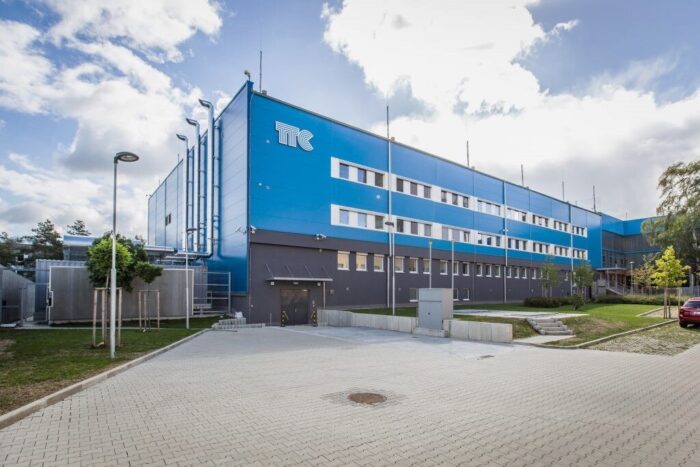 An outside view of TTC DC2 data center in Prague,