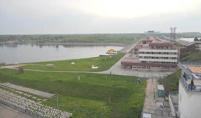 Hydroelectric power station at Gabčíkovo Dam, Slovakia