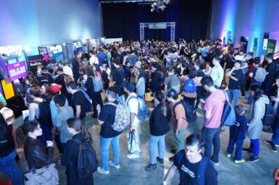 Showroom floor at Nerdearla 2024 in Buenos Aires, Argentina.