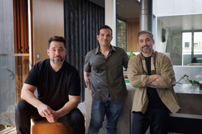 From left: Alexis Ohanian, Justin Mezzell, and Kevin Rose.