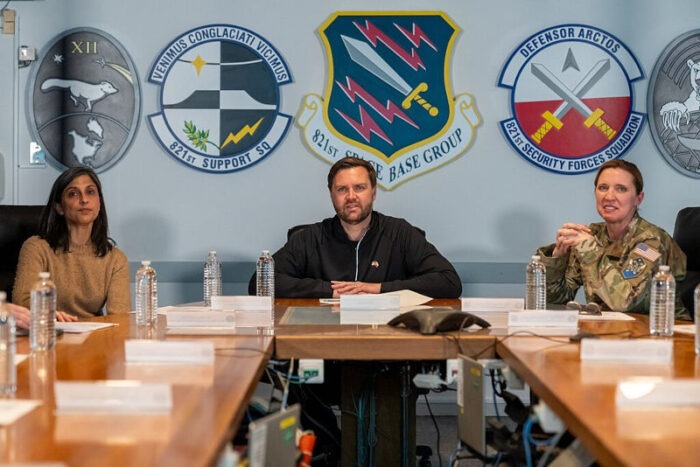 Vice President JD Vance visits Pituffik Space Base, 2025.