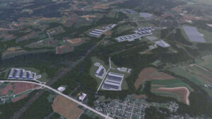 Artist rendering of the Homer City Data Center Campus.