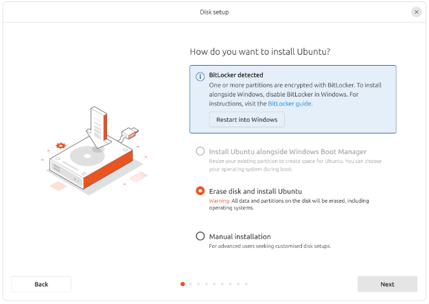 Ubuntu 25.04 install screen.