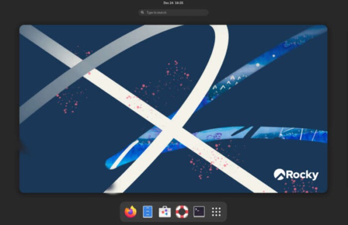 Rocky Linux 9.5 screenshot.