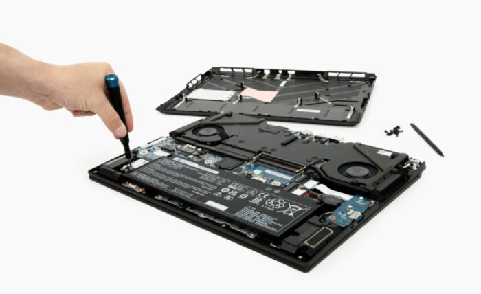 Repairing a new Serval WS from System76.