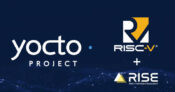 Poster showing partnership between Yocto Project, RISC-V International, and RISE Project.
