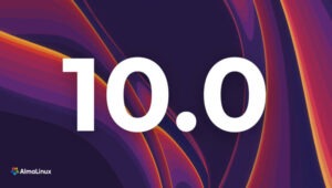 AlmaLinux 10 banner.