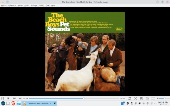 Listening to the Beach Boys and thinking about Brian Wilson.