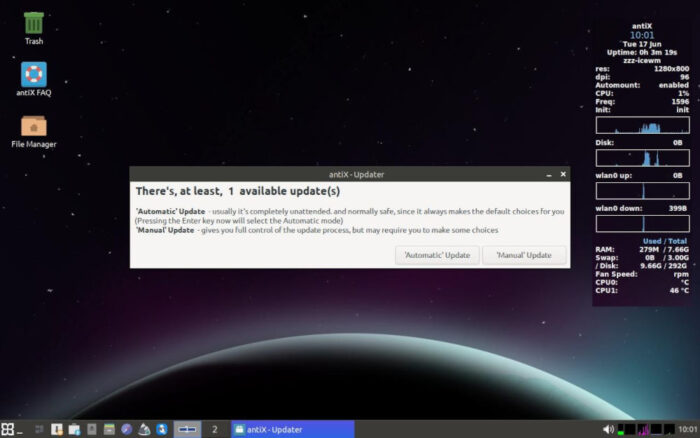 AntiX updater.