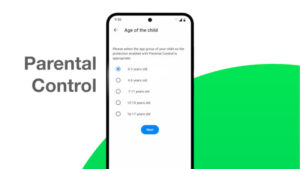 Parental control screen on /e/OS 3.0