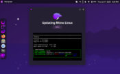 Updating Rhino Linux is simple, and the program allows you to monitor the update.