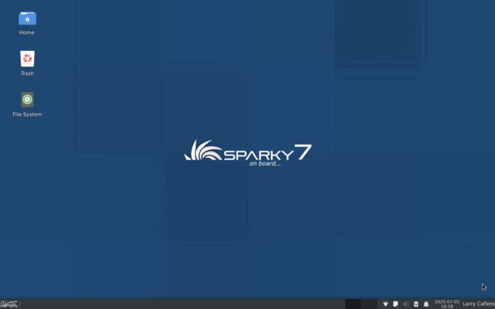 "Sparky on board . . ." Thanks for the heads-up.