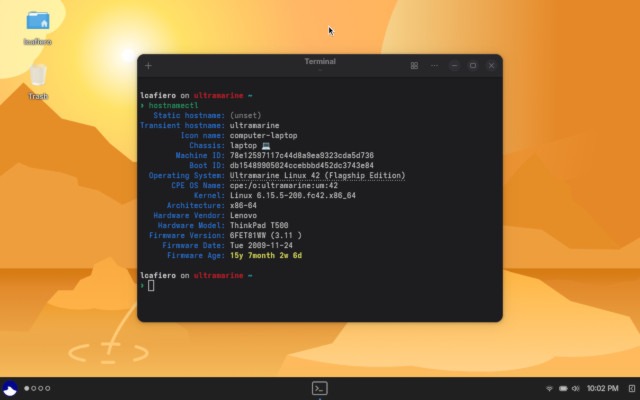 A look at the terminal after the Heart of Gold upgrade.