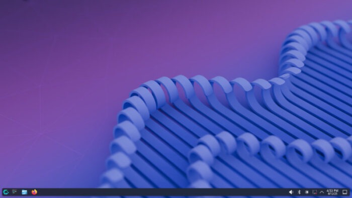 The KDE Plasma desktop is the default in CachyOS, but there are many to choose from.