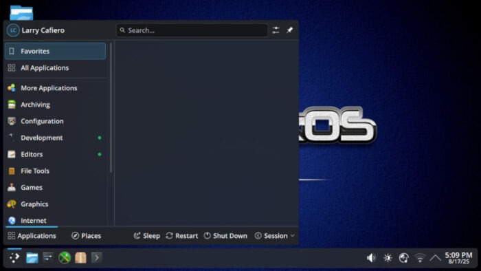 The KDE Plasma desktop is the default for PCLinuxOS.