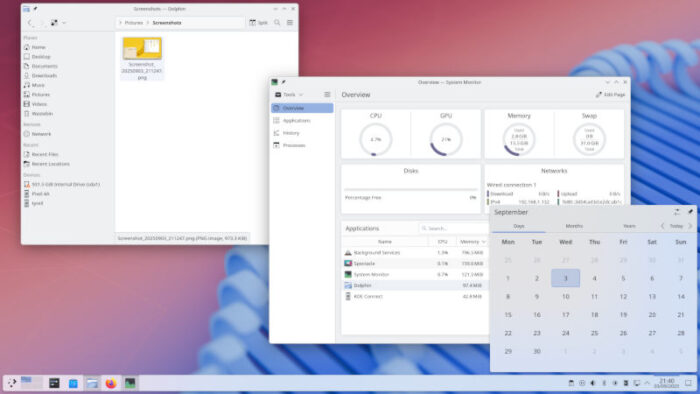 Looking at KDE Linux resource use.