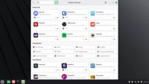 The Software Manager in Linux Mint 22.2 Cinnamon provides any additional software you might need.