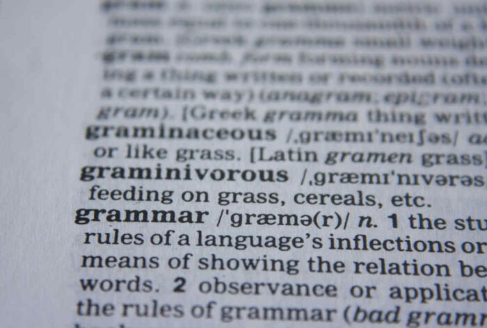 Photo of a dictionary page.