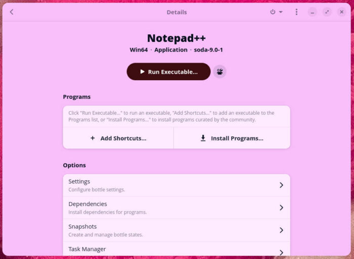 If necessary, you can also configure some options for your app.
