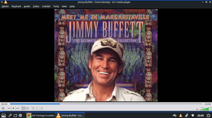 Listening to Jimmy Buffett while working on MX Linux is always a treat.