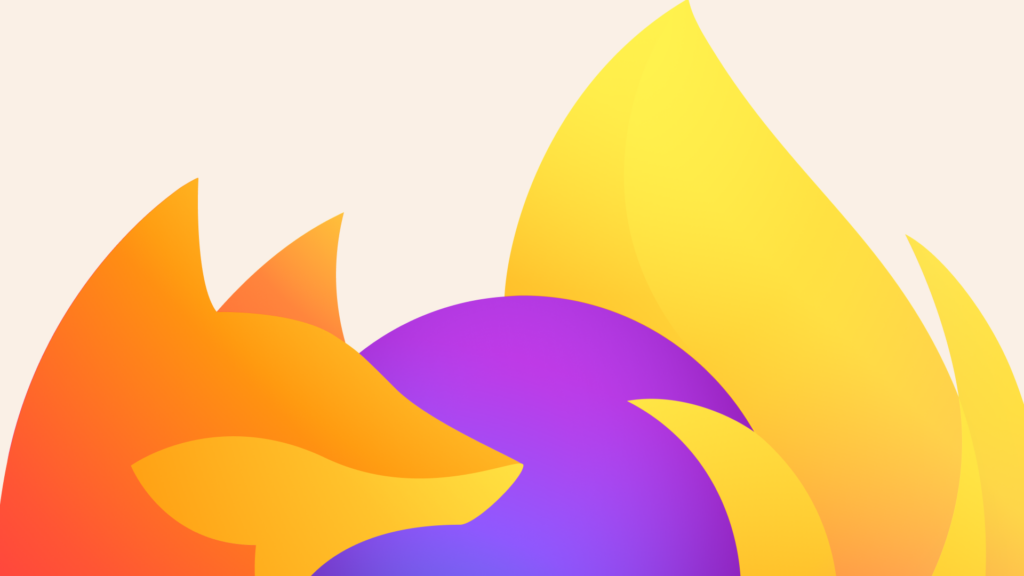 Firefox logo with orange fox wrapped around purple globe.