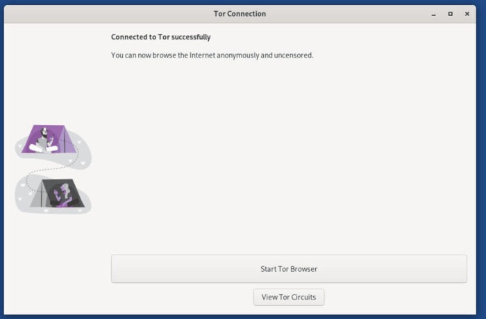 Tails, start Tor browser.