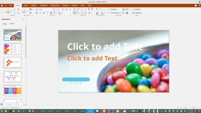 Collabora Impress template.